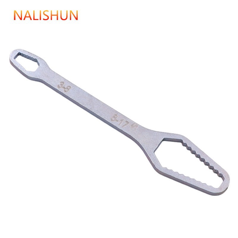 Llave multifuncional de ciruela multipropósito de doble cabeza auto aprietante gafas llave torpe juego de llave móvil