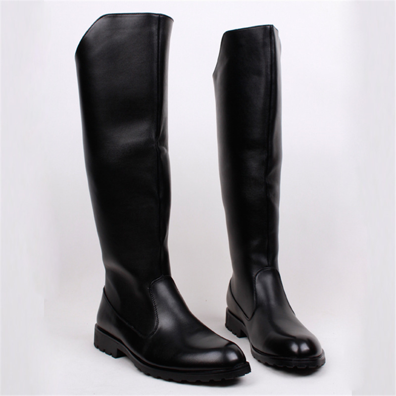Men's High-top Riding Boots Inner Long Leather Boots Knee-pads Warm Over-the-knee Boots Autumn and Winter Knight Motorcycle Cotton Boots Men's High-top Riding Boots Inner Long Leather Boots Knee-pads Warm Over-the-knee Boots Autumn and Winter Knight Motorcycle Cotton Boots