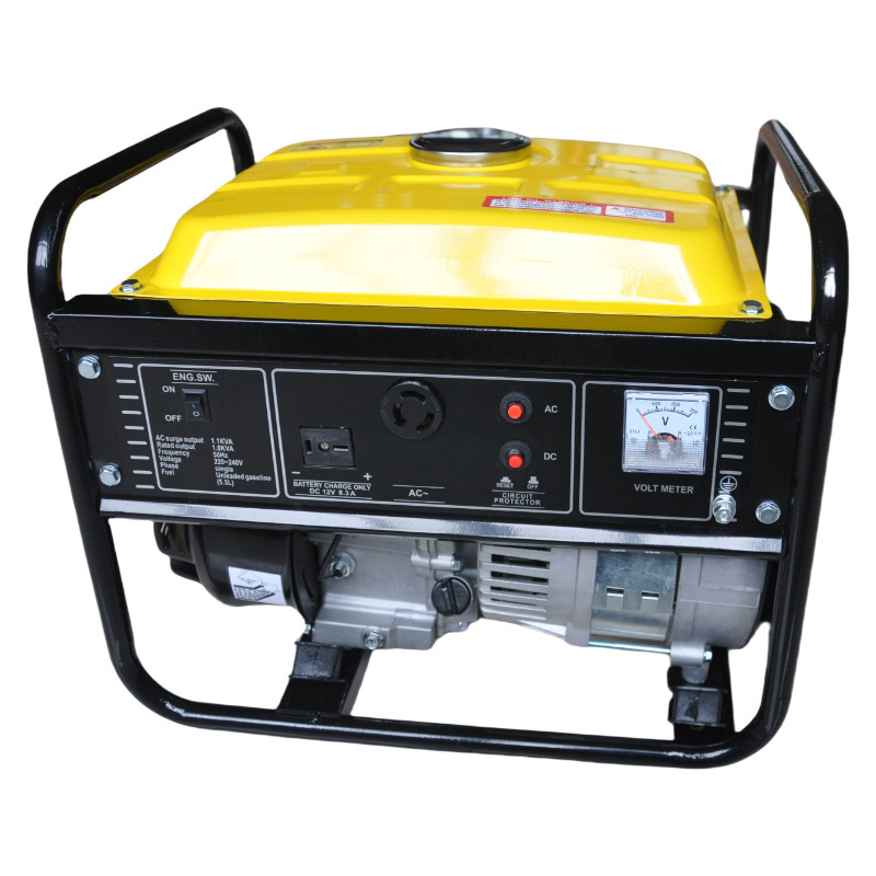 Small Power Generation Micro Mini Portable Home Outdoor 110V American Standard 220V European Standard 1Kw Four-Stroke Gasoline Engine