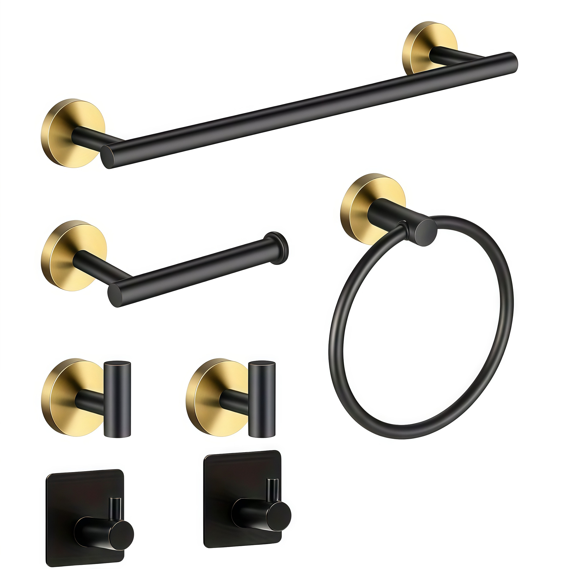 Acero inoxidable transfronterizo baño colgante conjunto de toallas de hardware de baño colgante conjunto conjunto completo de toallas de baño conjunto completo