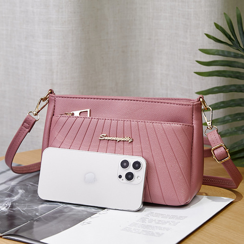 Women's Bags  New Fashion Trend Versatile Diamond Large Capacity Fashionable Middle-aged Mother Single Shoulder Crossbody Bag