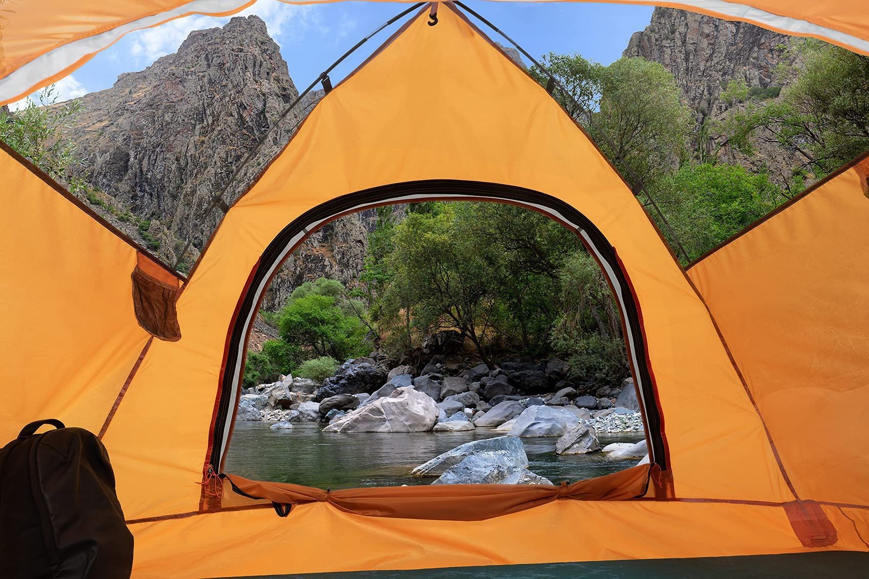 Cross-Border Outdoor Camping Double-Layer Rainproof and Windproof Thickened Mountaineering Ultra-Light Portable Camping Tent
