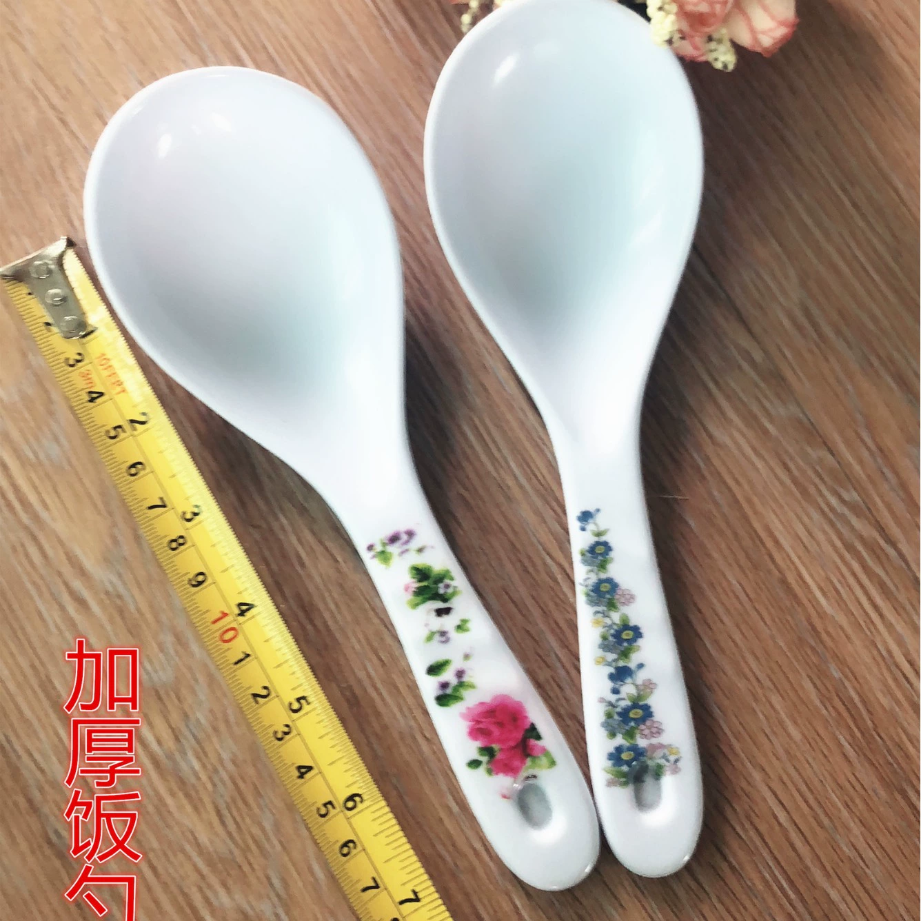 8822 утолщенные меламиновые рисовые ложки имитационные фарфоровые рисовые ложки пластиковые рисовые ложки один юань два юаня