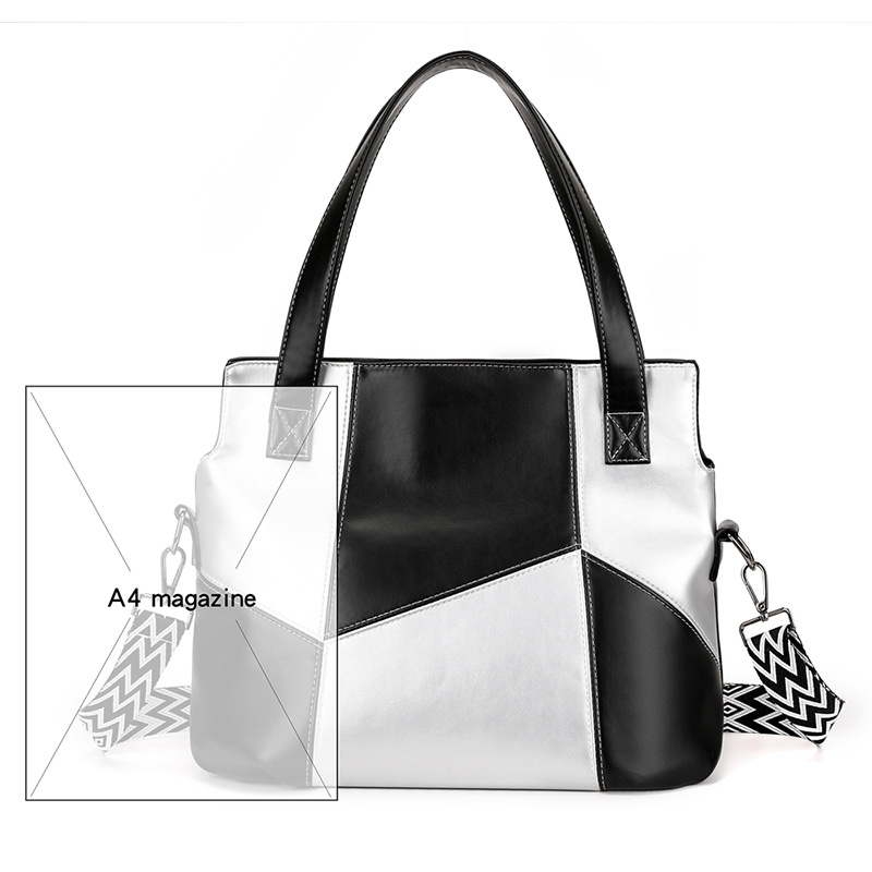 Nuova borsa a tracolla da donna, alla moda, versatile, semplice e alla moda, grande capacità, portatile, impermeabile, in PU._voghion.com