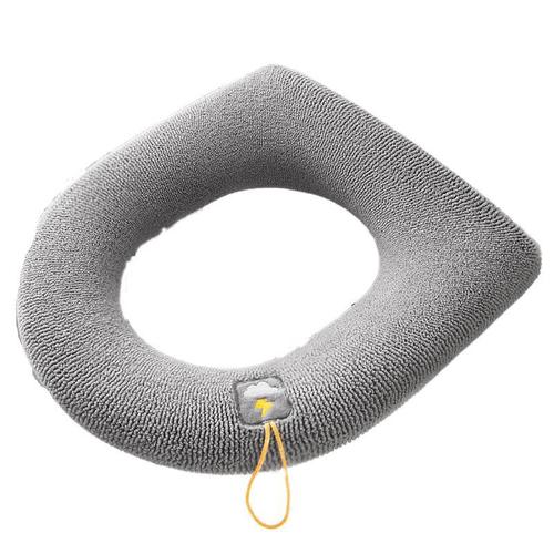 Universal toilet seat cushion, four-season thickened toilet cover, knitted toilet seat cushion, washable household toilet ring