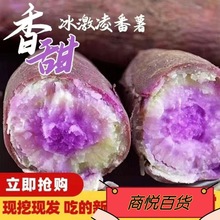 广西玉林冰激凌冰淇淋紫心薯紫心红薯番薯包邮一件代发批发