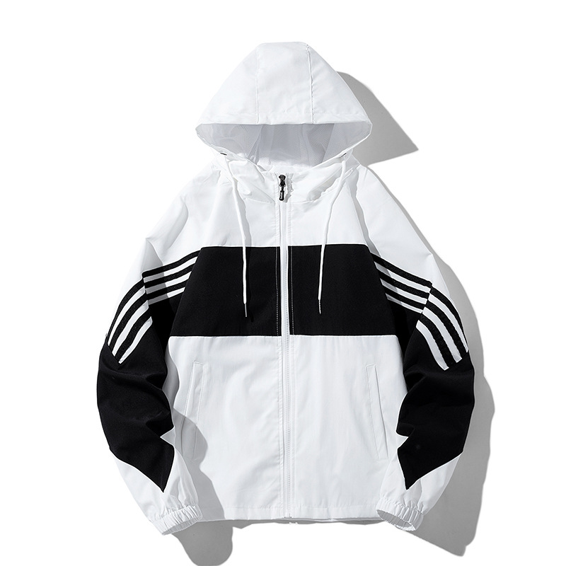 Chaqueta con Capucha al Aire Libre para Hombre de Poliéster Transpirable, A Prueba de Viento para Actividades al Aire Libre image 1