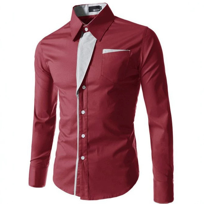 AliExpress eBay nueva camisa a rayas parche diseño camisa de manga larga 7 colores 5 tamaños A20/20