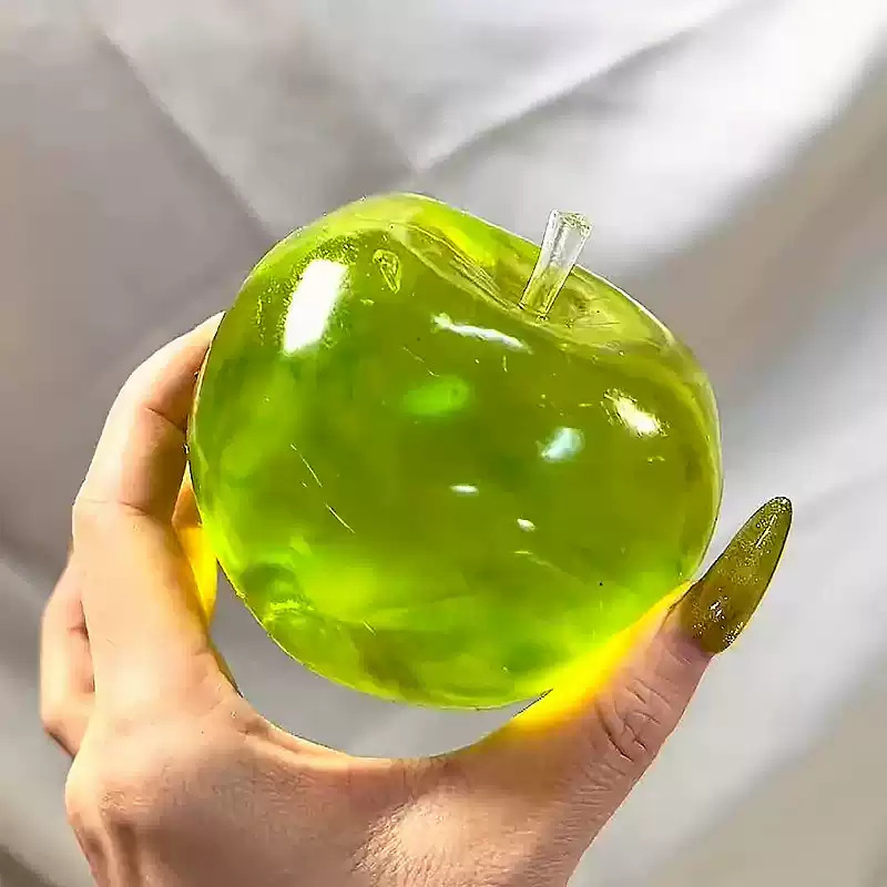 Apple Maltose Squishy Toy, Moldable Slow Rebound Stress Relief Gadget, Pretend Play Birthday Gift for Boys and Girls
