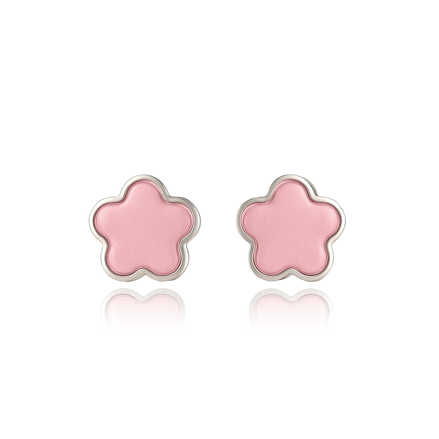 Xuping simple dopamina tierna flor de viento pernos de auriculares de verano pequeños frescos collares de auriculares de dama de estilo japonés y coreano mayorista