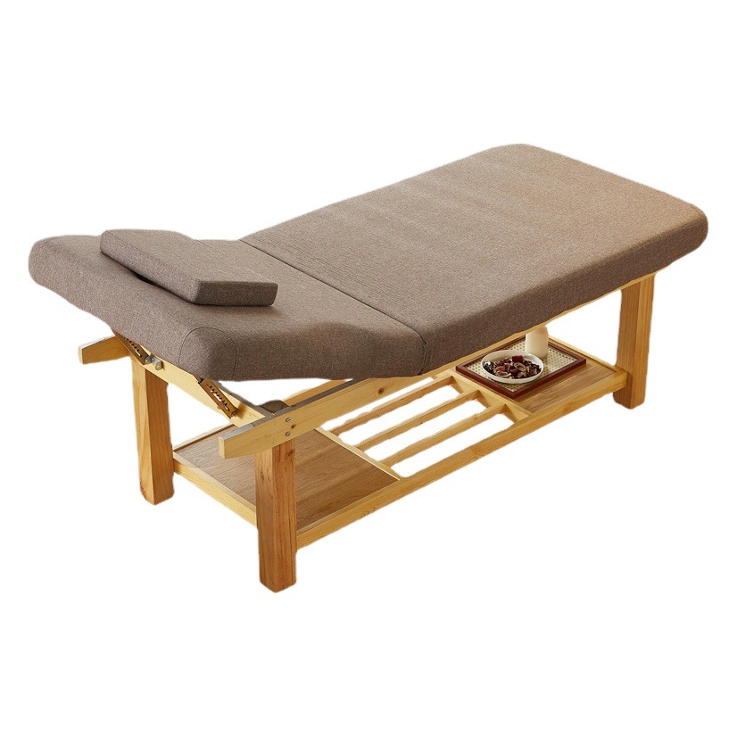 Cama de belleza de madera maciza salón de belleza masaje especial cama de fisioterapia medicina tradicional china cama de masaje tatuaje bordado cama oreja recogiendo cama eléctrica