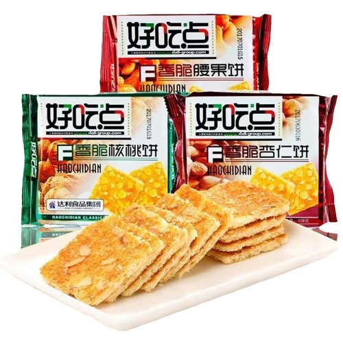 Daliyuan Haoyidian 108g casual whole grain dietary fiber crispy biscuits meal replacement snacks wholesale