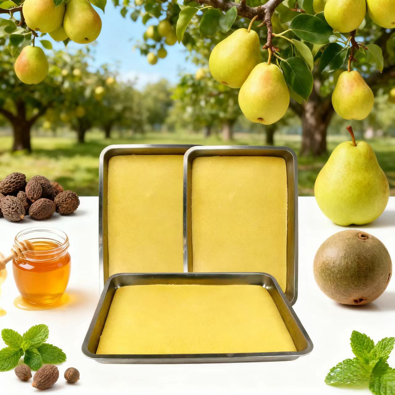 大块梨膏糖厂家大货批发代理散装砂板糖手工熬制梨汁硬质梨膏糖