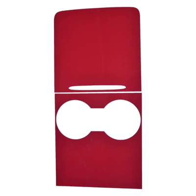 Suede Leather and Solid Wood – Anti-slip mat - old-style-wine-red-glossy-surface