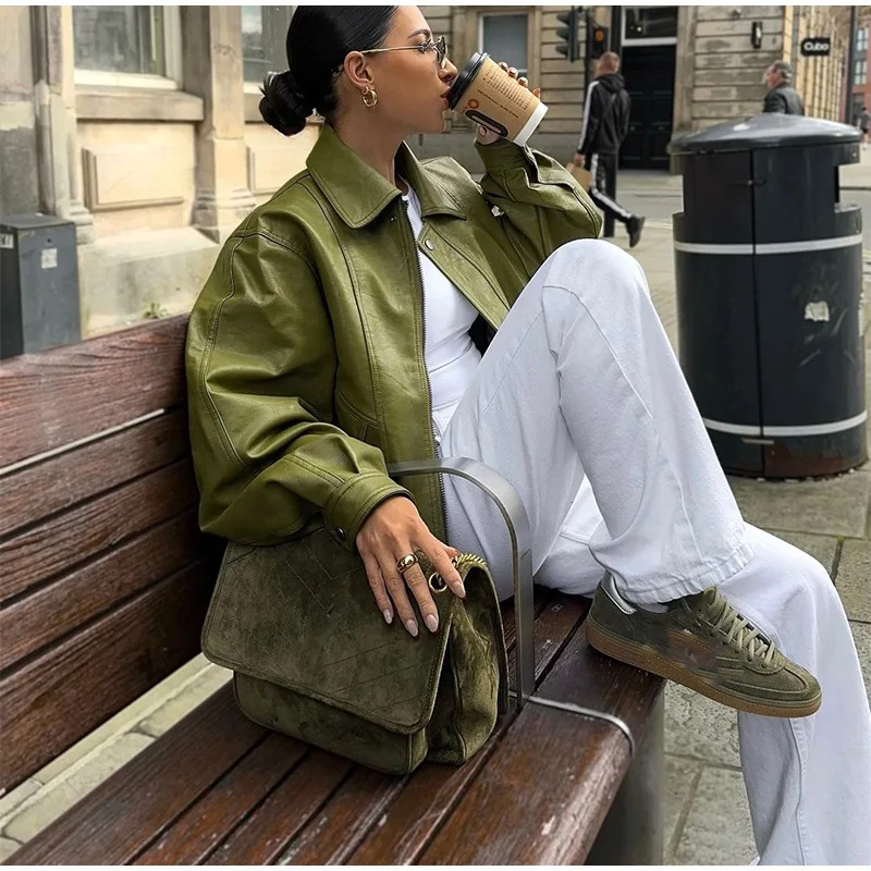 728g Weight Casual Jacket Outerwear Type Women's Vacation Simple Style Solid Color Zipper Coat Casual Jacket
