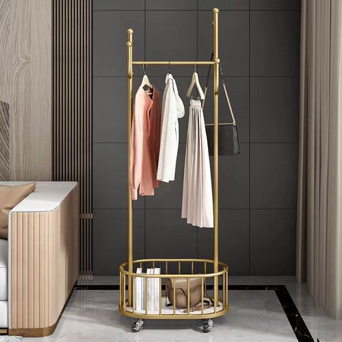 Cactus coat rack floor-standing bedroom clothes rack movable home living room clothes storage rack light luxury coat rack