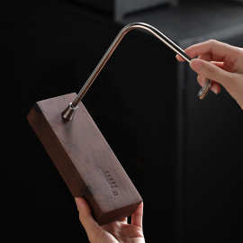 翊博实木抽水器桶装水加水器胡桃木上水器桌面自动出水器充电式