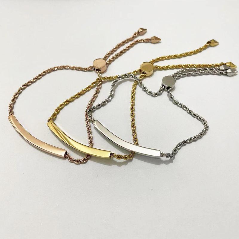 Fashion Geometric Titanium Steel Plating Bracelets 1 Piece