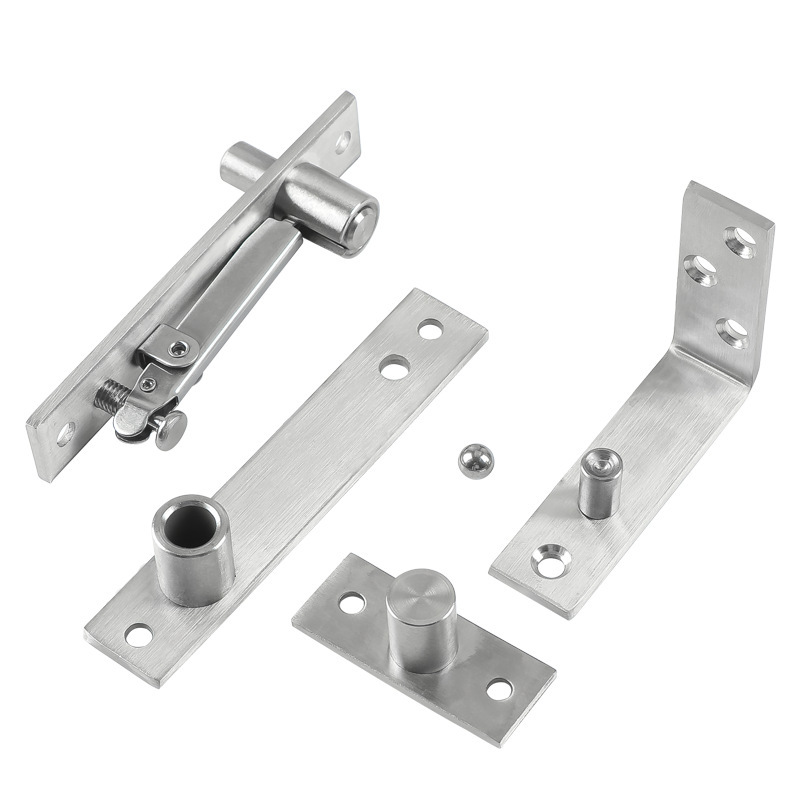 Eje giratorio de 360 grados de acero inoxidable personalizado, eje de puerta giratoria, bisagra oculta superior e inferior, eje del mundo, puerta invisible, puerta de madera, bisagra