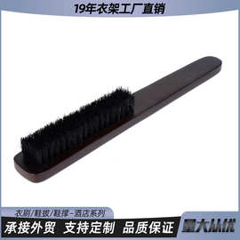 长柄马鬃毛刷实木软毛刷马毛鞋刷酒店擦鞋油刷绒皮刷猪毛抛光刷子