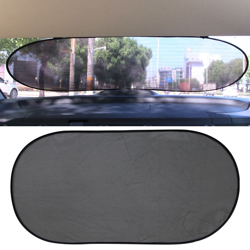 Car Mesh Sunshade Adhesive Back Window Sunshade 100*50cm Vehicle Sunshade
