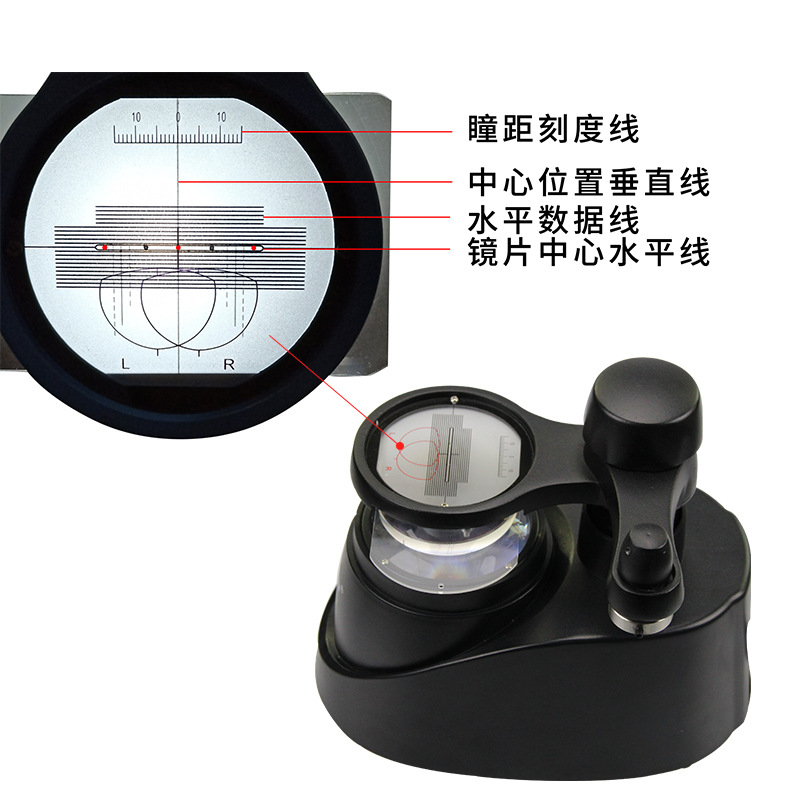 Equipo de procesamiento de gafas verzhen JP-28 Centro lente localizador Negro Azul nedeke Centro