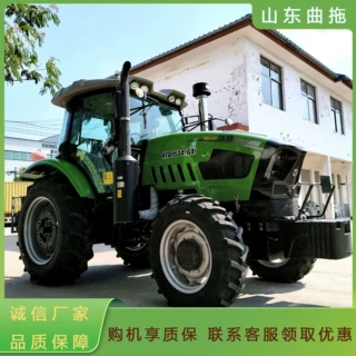四轮拖拉机农用华夏1604耕地机大马力开荒犁地旋耕播种多功能