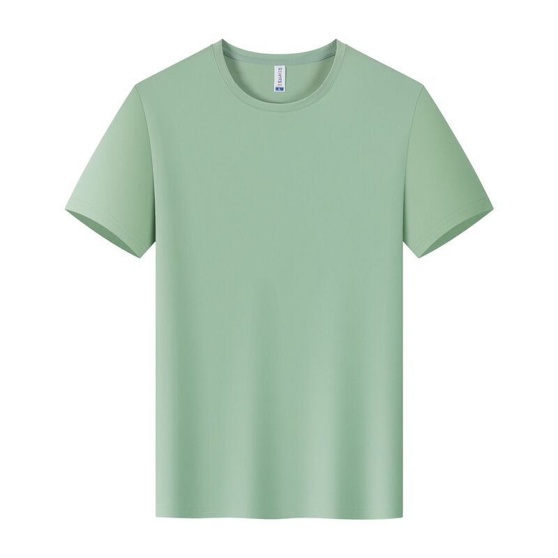 冰丝速干t恤定制工作服印logo跑步健身衣企业圆领短袖文化广告衫|undefined