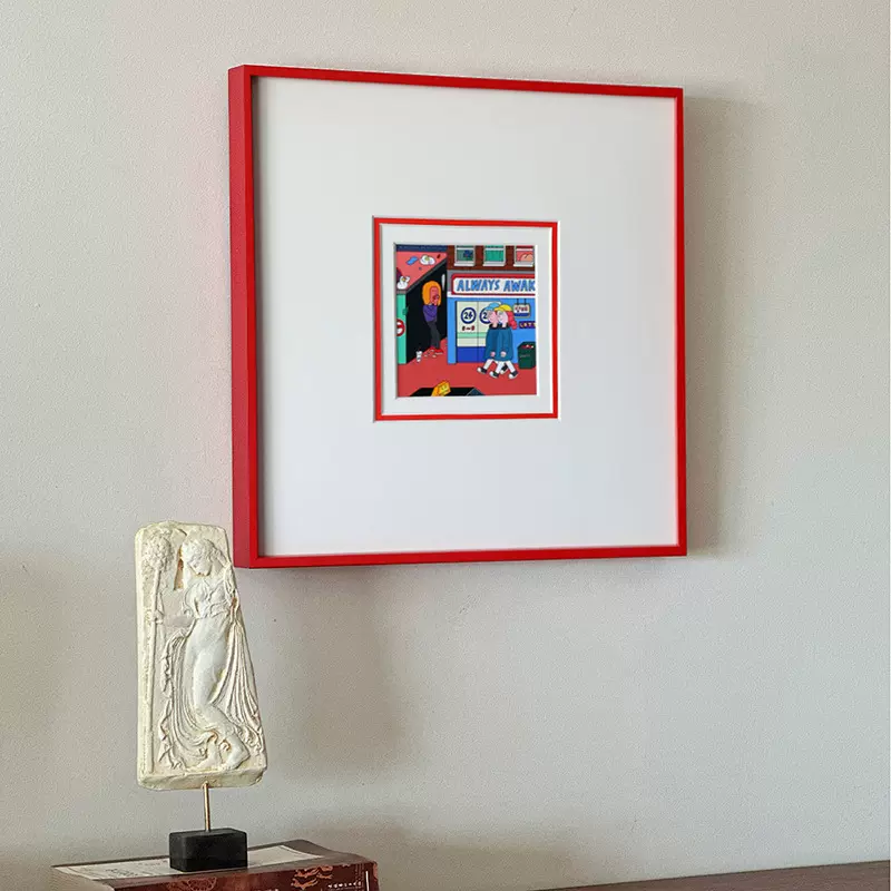 首发插画涂鸦Kim Hyeon Ju现代简约装饰画客厅书房小众极简挂画