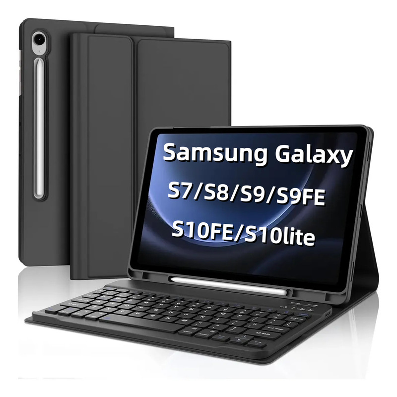 Suitable for Samsung Galaxy S789 Tablet Protective Case 10Fe Bluetooth Keyboard Protective Case S11 Pen Slot Case