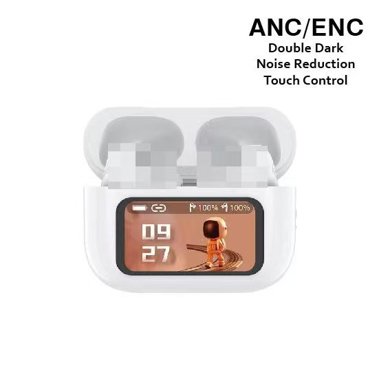 2025 新しい Bluetooth ヘッドセットトップ A9Pro 完全ワイヤレス Bluetooth ヘッドセット ANC ノイズリダクションタッチカラースクリーン Huaqiangbei|undefined
