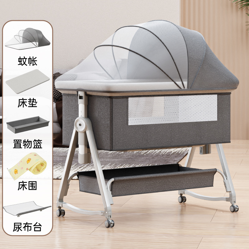 Genuine mosquito net, mattress, sides, diaper table