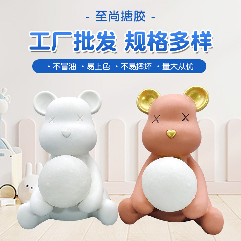 크리 에이 티브 만화 수지 공간 곰 우주인 야간 조명 장식품 인터넷 연예인 어린이 방 거실 장식 장식품