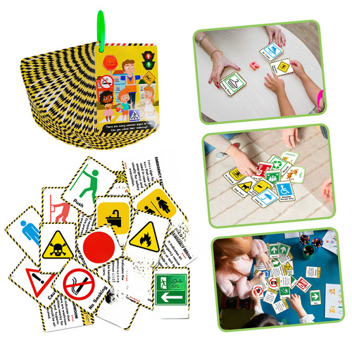 50 pieces of cross-border new product baby preschool life sign recognition cards early education toys children's intelligence education cards