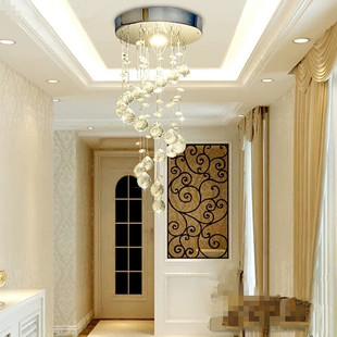 Doorway door hall lamp aisle lamp ceiling lamp staircase corridor balcony crystal lamp revolving staircase crystal chandelier
