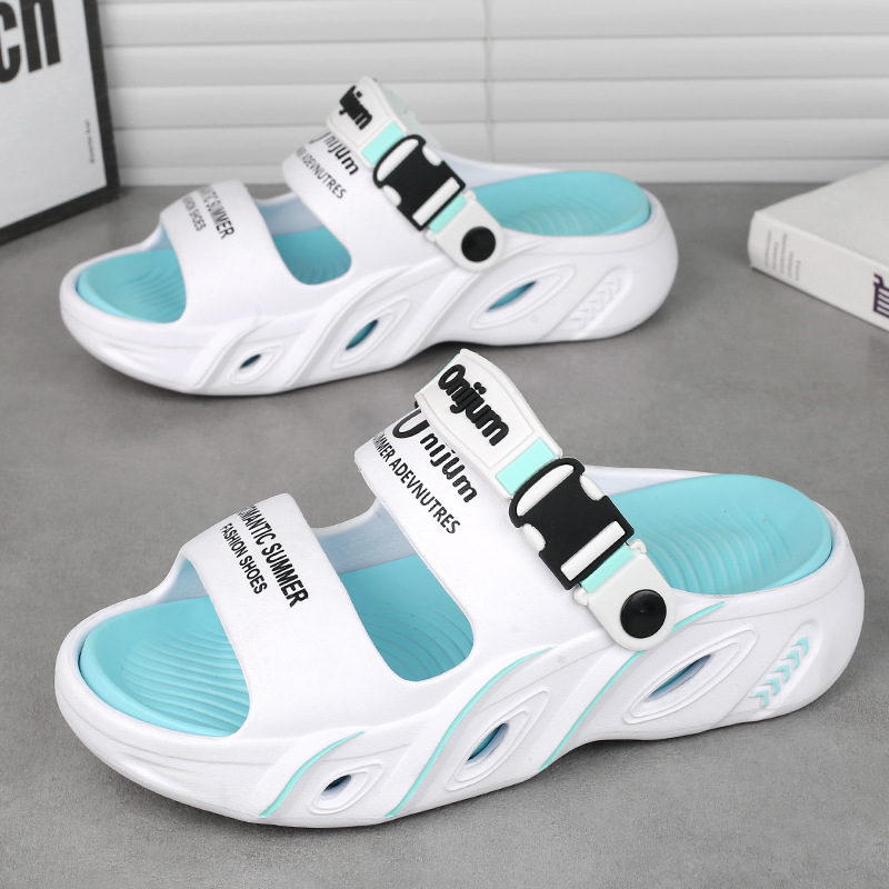 Pantuflas hombre verano 2025 nuevo estilo casual ligero suela gruesa pisando mierda