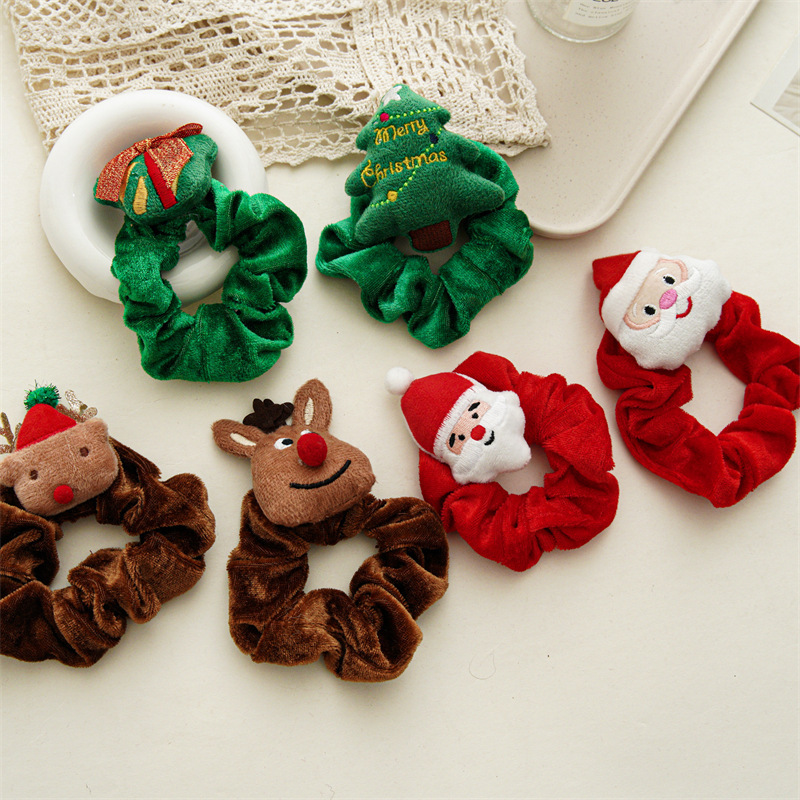 30g Weight Christmas Festival Women's Gender Cute Style Cute Women's Scrunchies 6