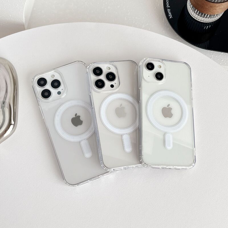 Apple 17 磁気吸着式スマホケース 透明 iPhone16 ワイヤレス充電対応 15pro 耐衝撃 MagSafe 保護ケース|undefined