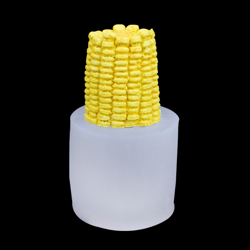 Molde de Silicona Forma de Maíz 3D Decorativo para Hornear y Velas