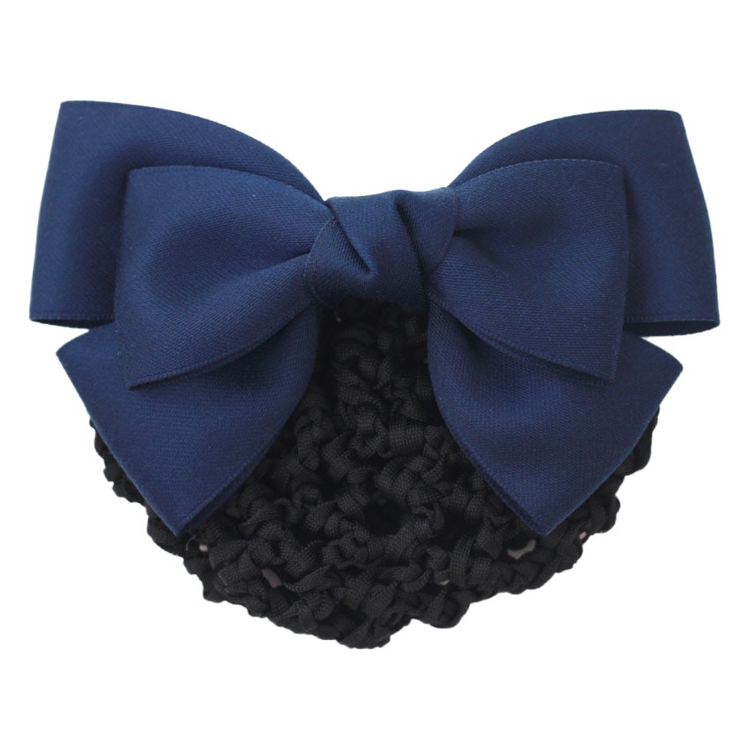 Professional hair net nurse hair flower hotel waiter bow hairpin bank net bag factory wholesale hair accessories headdress