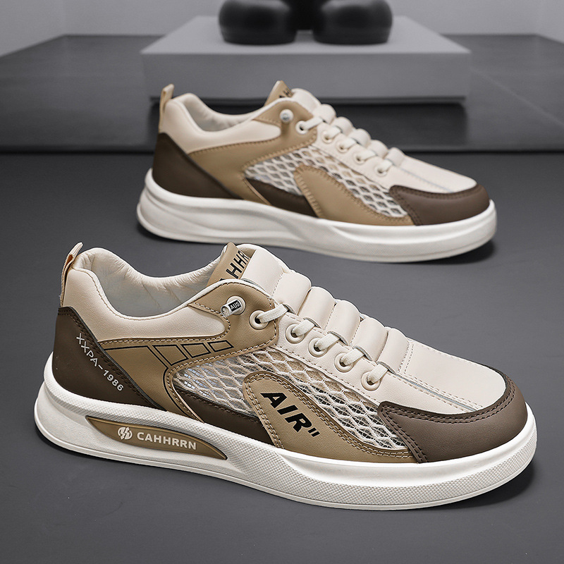 Zapatillas para hombre, primavera y verano de 2025, nuevo estilo, sin cordones, casual, todo fósforo, tendencia deportiva, zapatos para hombre, zapatos planos para hombre