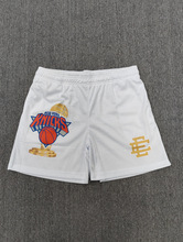 EE print mesh drawstring shorts e273 detail