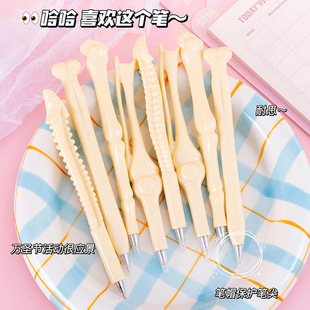 New Strange Bone Ballpoint Pen Creative Personality Black Sign Pen Stationery Funny Bone Pen Cross-border Exclusive