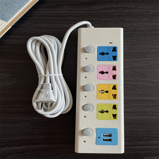 Factory supply export Thailand foreign trade high-power plug-in board multi-Switch USB wiring board socket European gauge
