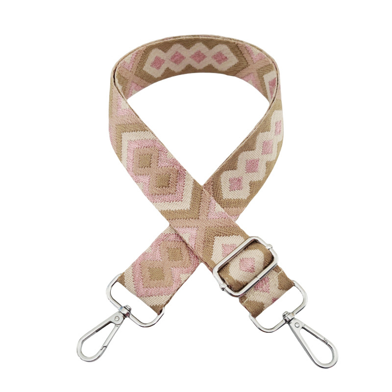 Polyester Cotton Argyle Bag Strap display picture 4