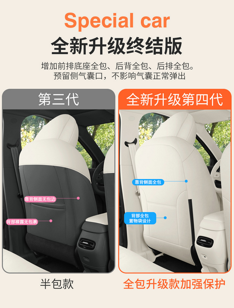 Car Seat Cover for ORA 5 2026 Cartoon Seat Cushion Full Cover