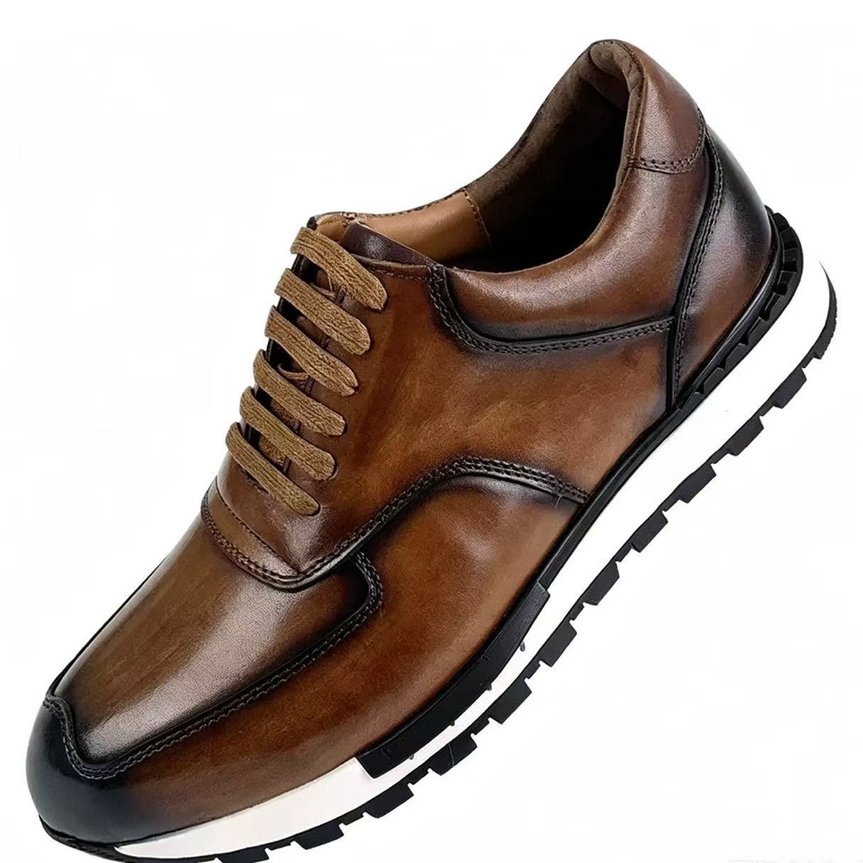 comfortable non-slip casual leather sneakers