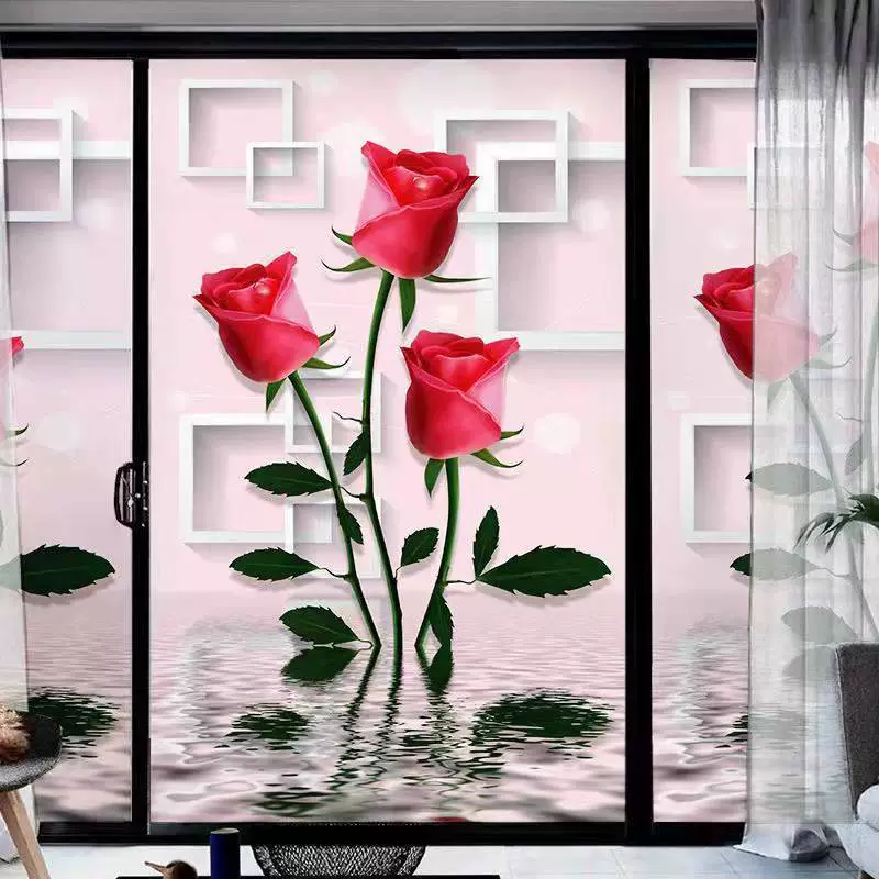 Glass window stickers, electric matte sticker, transparent protective underware