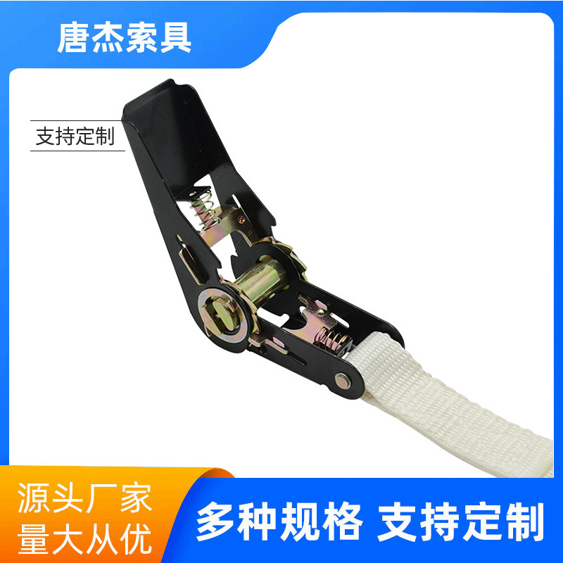宁波工厂批发汽车货物捆绑带 宁波棘轮收紧器 五金扣环拉紧器