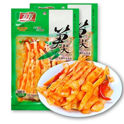 Советы по выращиванию бамбука от Youyou 100 г маринованного перца со вкусом Санцзяо Фирменное блюдо Чунцина Интернет-знаменитости удовлетворяют тягу Повседневные побеги бамбука Готовые к употреблению закуски